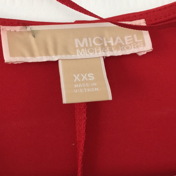 Michael Kors Sexy Red Wrap Dress - Picture 7 of 7